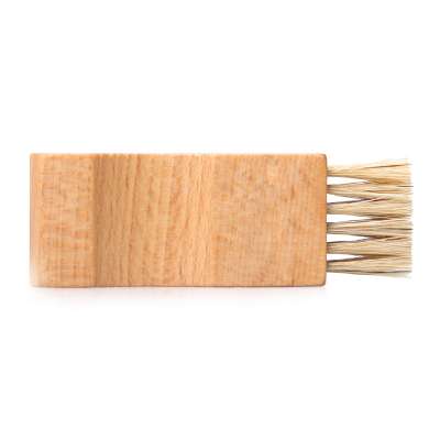 competitive price mini seal shape wooden square shoe brush