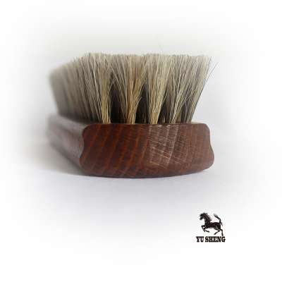 chinese supplier first-class high-grade wooden horsehair shoe brushes