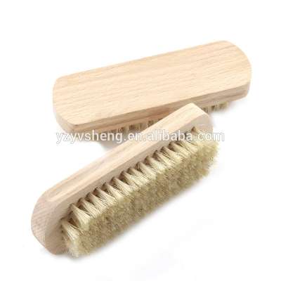 shoe brush wooden brush cleaning natrual pig hair shoe polish brush