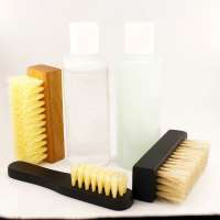 Factory Supplier black pig bristle hair shoe brush for wholesale